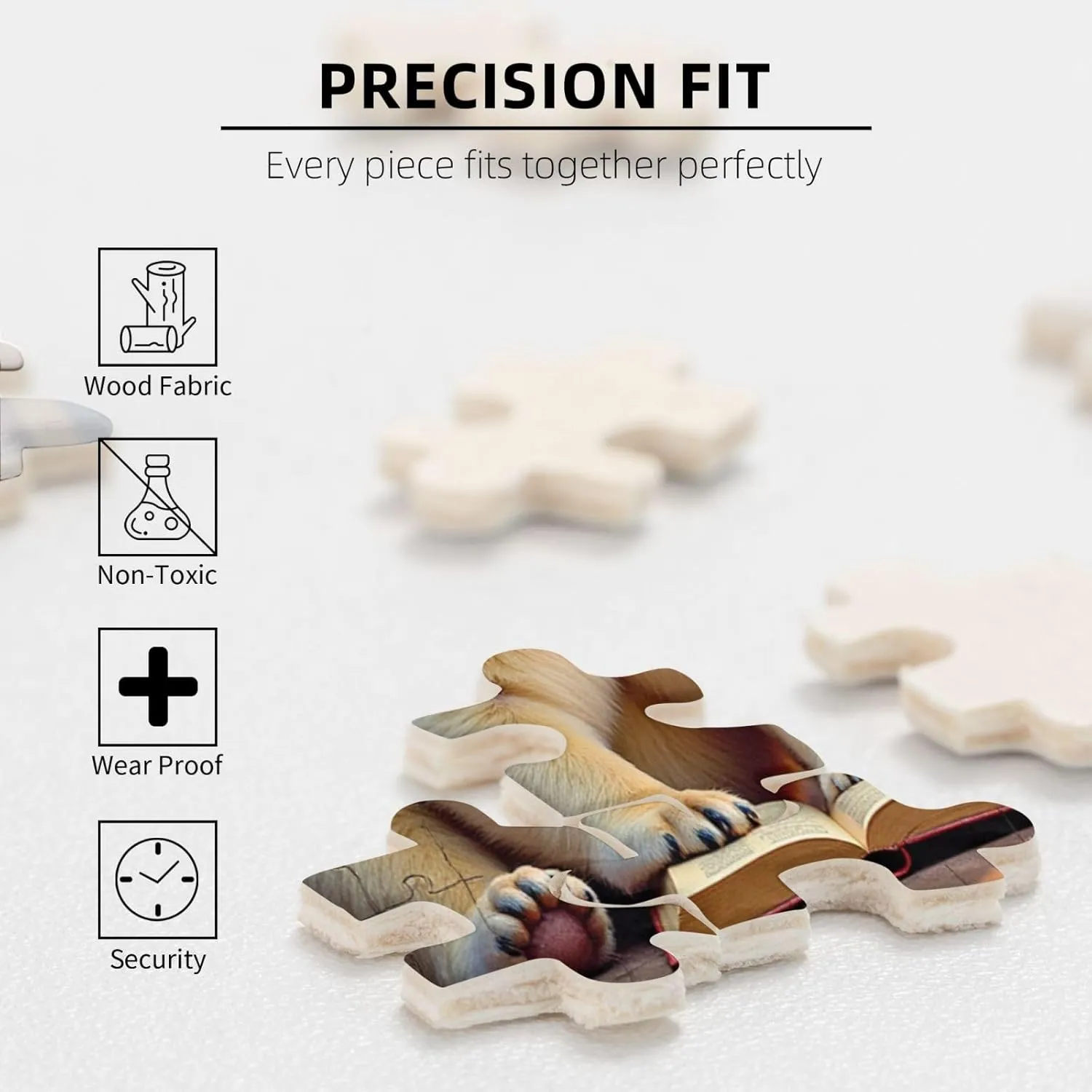 1000 Piece Polar Bear Family Reading Jigsaw Puzzle Adorable Animal Puzzle for Adults Challenging and Relaxing Activity Beautiful Artwork for Home Decor Unique Gift Idea