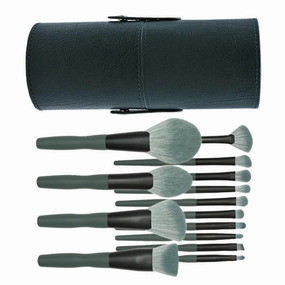 14pcs Makeup Brush with Storage Container Durable Cosmetics Tools for Blending Contouring and Highlighting present for Makeup Lovers Materials