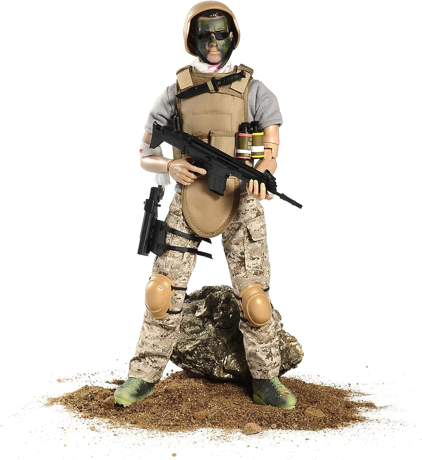 1/6 Scale Action Figure,12inch Military Army Combat Wounded Soldier Action Figure Doll Collection