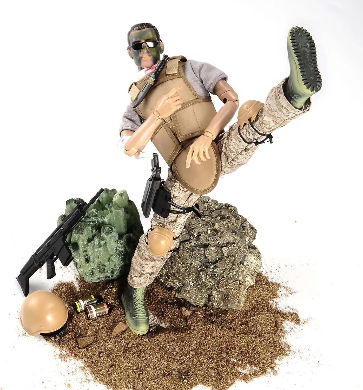 1/6 Scale Action Figure,12inch Military Army Combat Wounded Soldier Action Figure Doll Collection