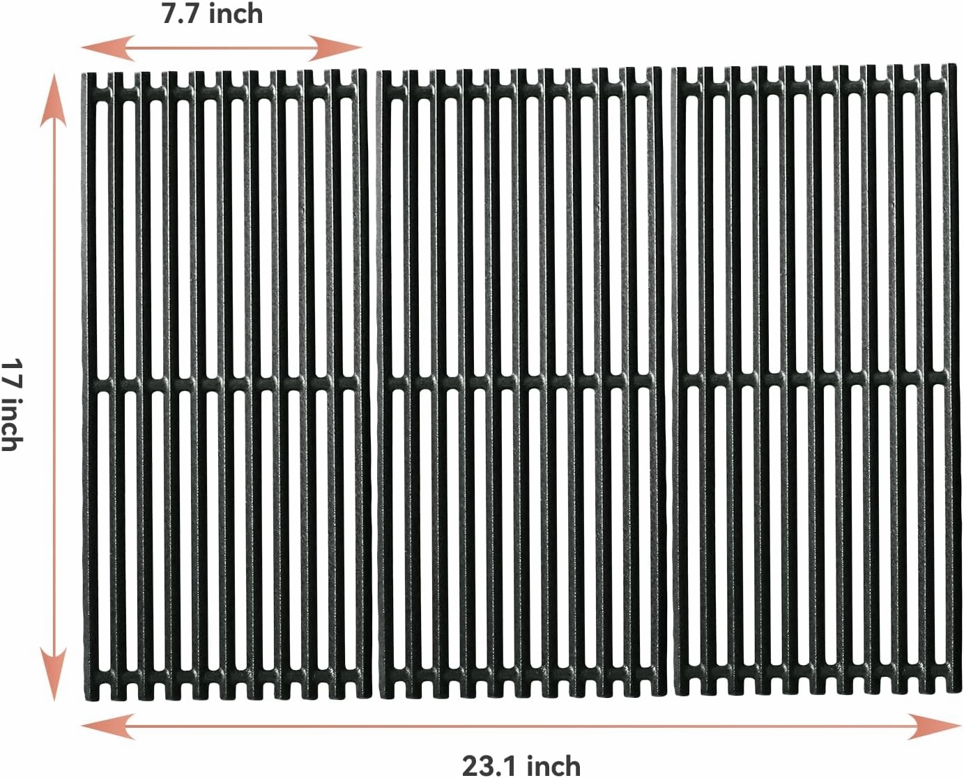 17 Inch Cooking Grates for Charbroil Commercial Infrared 463355220 463242516 463242515 466242615 463243016,Cooking Grids for 463346017 466242616 463367016 463246018, G466-0025-W1A Replacement Parts