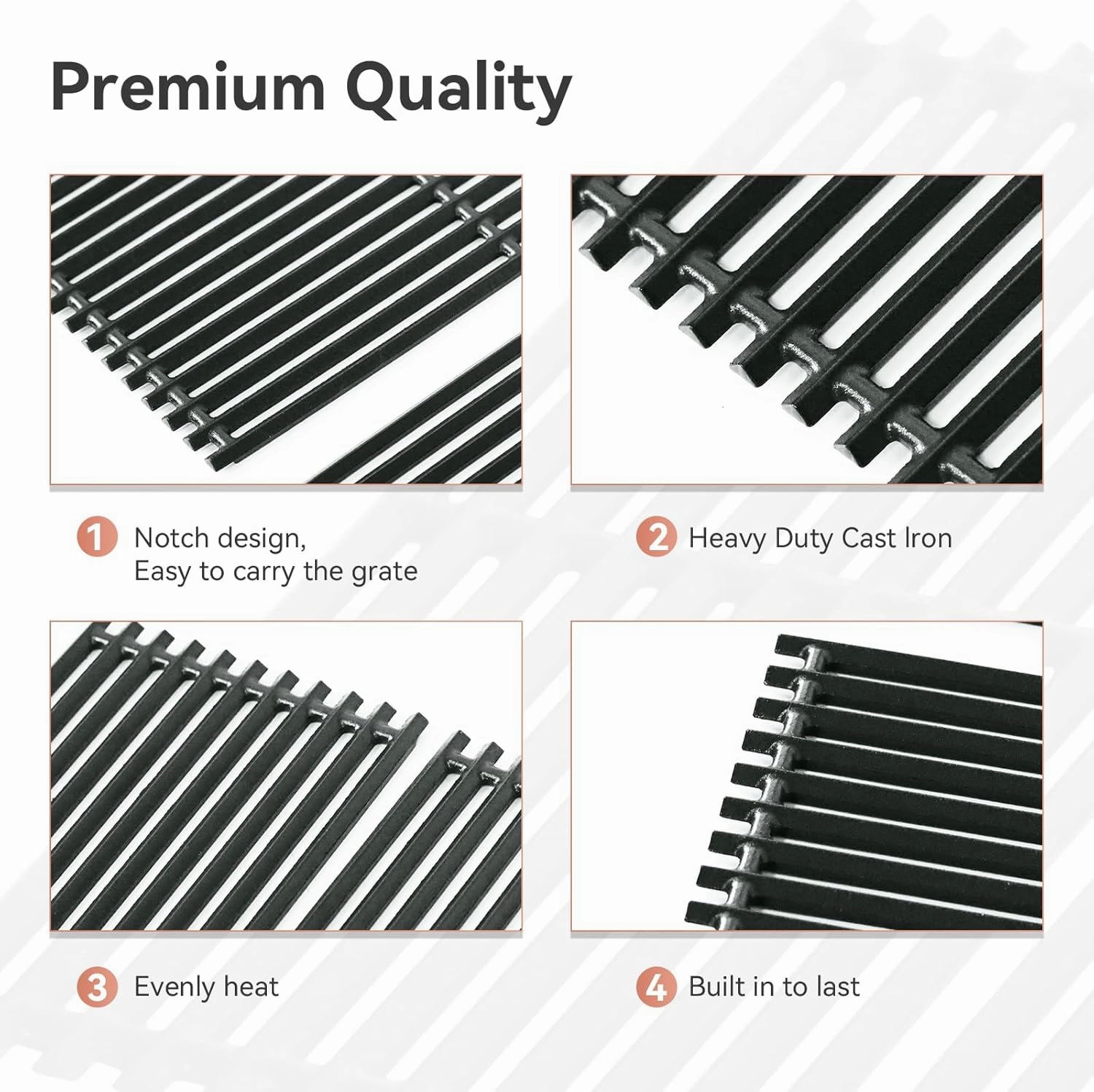 17 Inch Cooking Grates for Charbroil Commercial Infrared 463355220 463242516 463242515 466242615 463243016,Cooking Grids for 463346017 466242616 463367016 463246018, G466-0025-W1A Replacement Parts