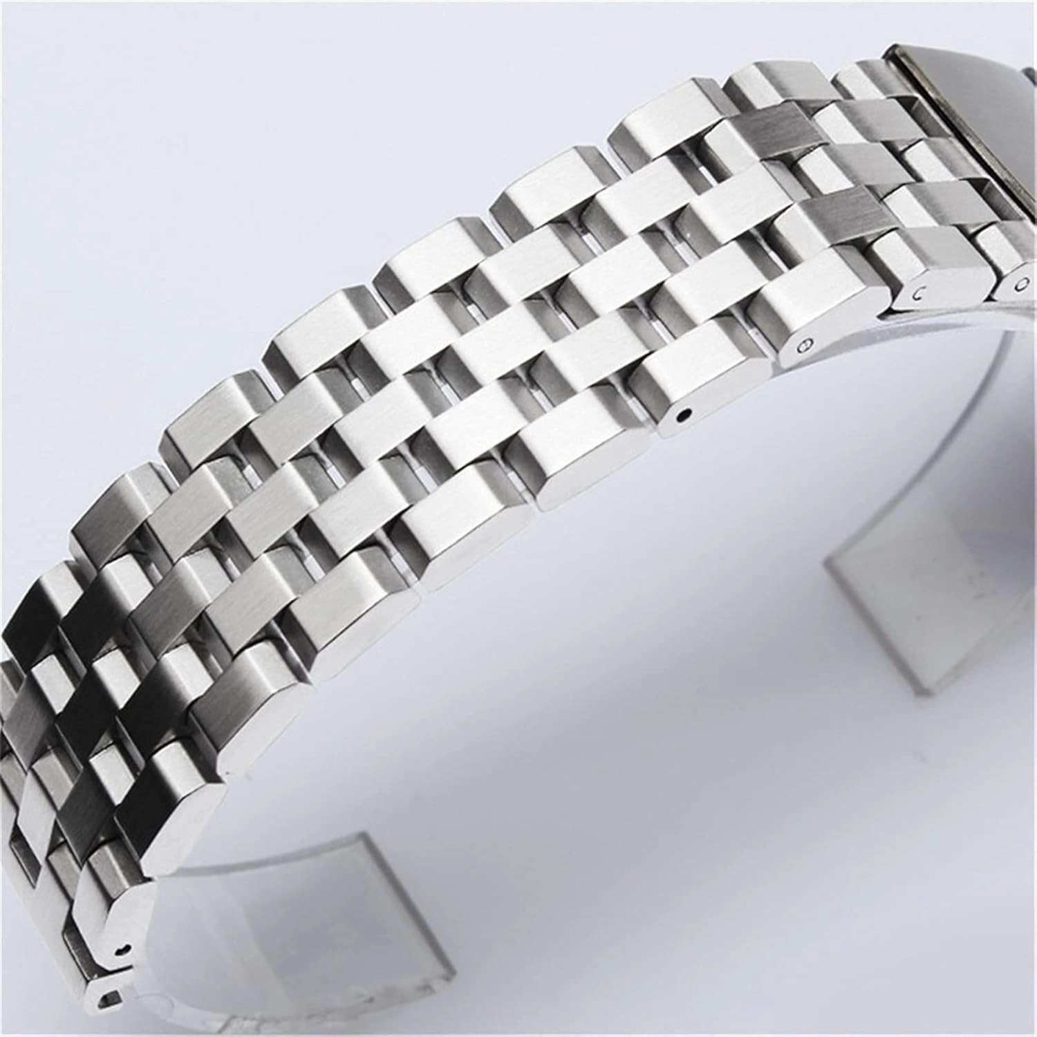 18mm 20mm 22mm 24mm 26mm quick release stainless steel strap men's women's solid metal wrist band accessories black silver bracelet qw