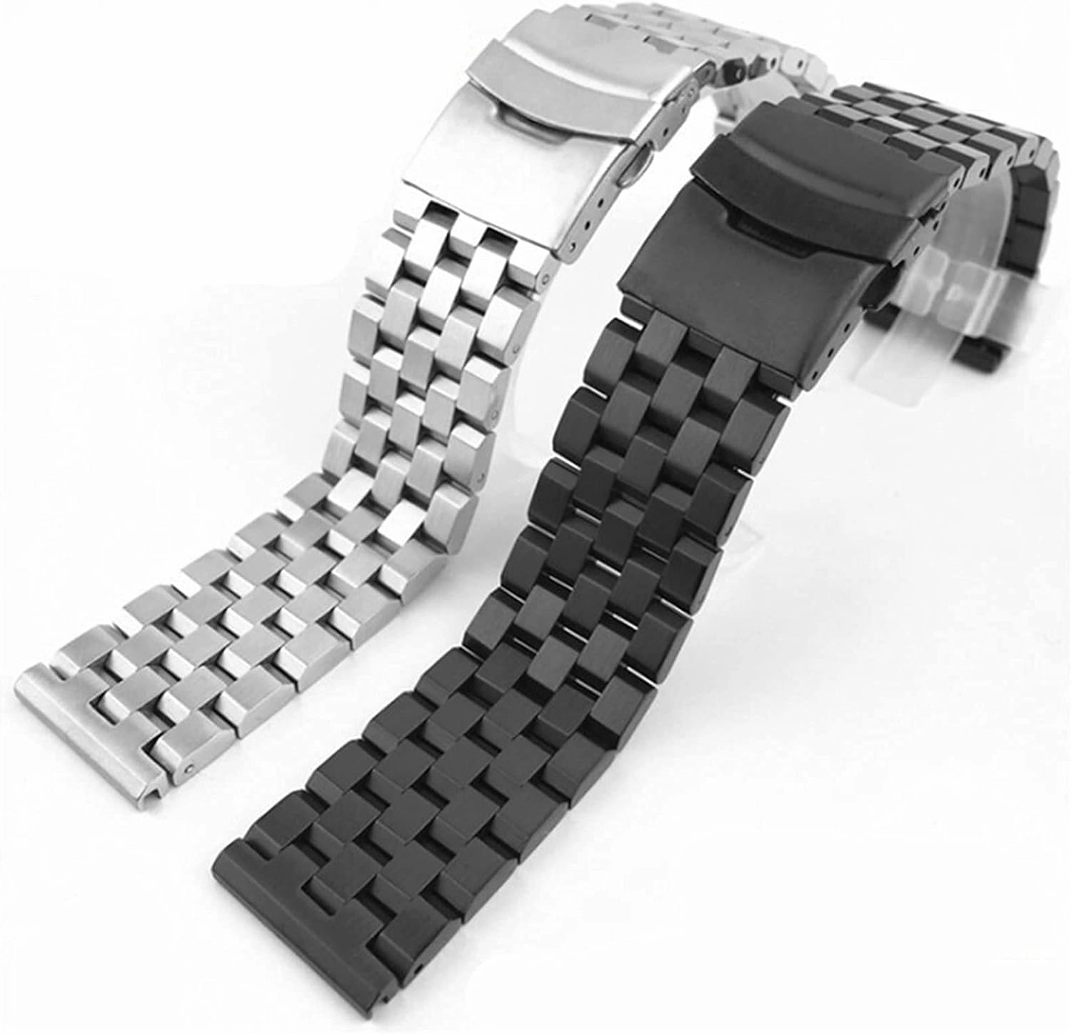 18mm 20mm 22mm 24mm 26mm quick release stainless steel strap men's women's solid metal wrist band accessories black silver bracelet qw