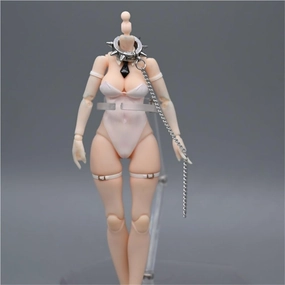 1/12 Scale Female Soldier Model Figure Doll Metal Collar Chain Necklace for 6 Inch Movable Action Figure Doll Toy Miniatures Accessories Doll