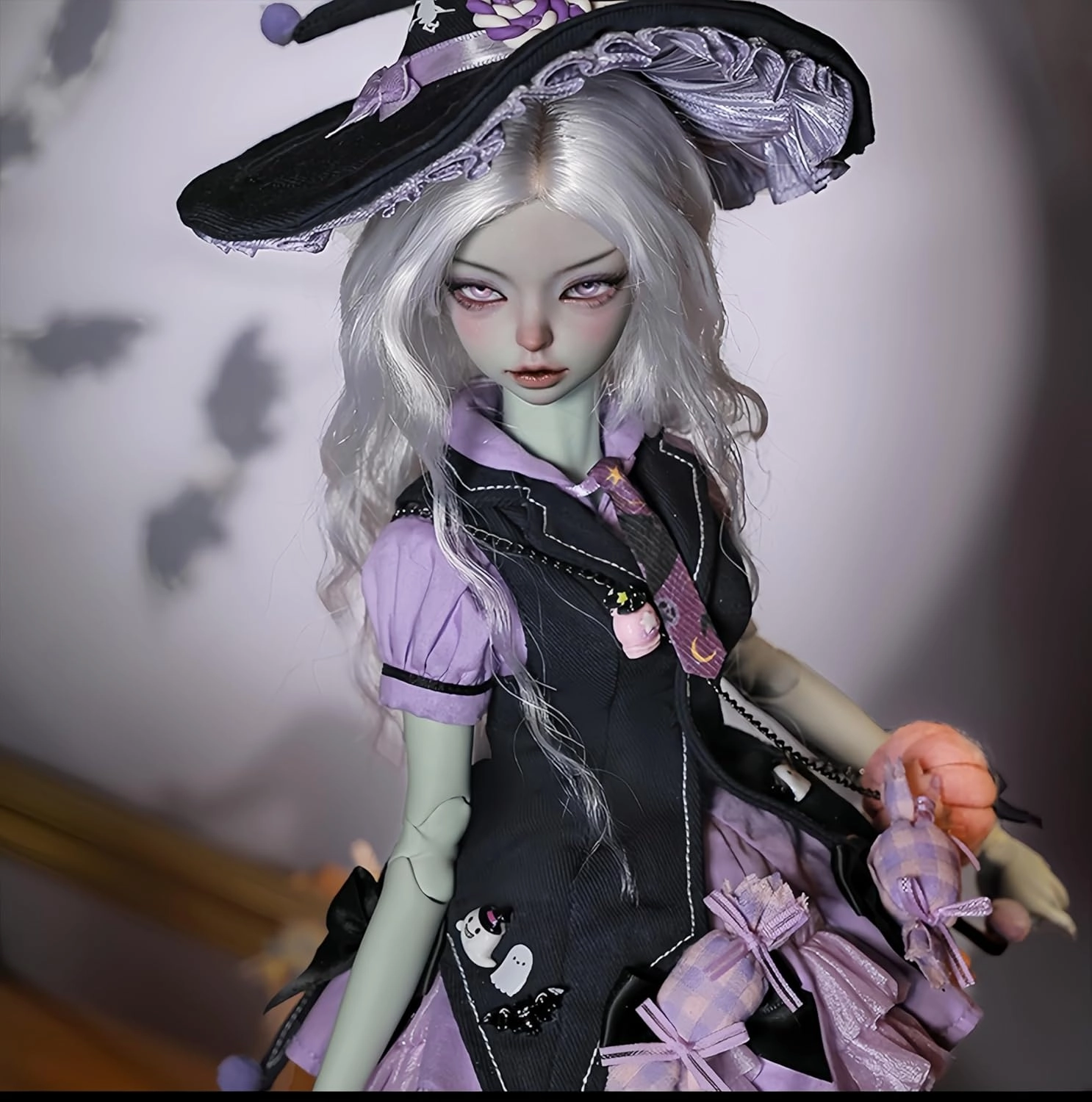 1/4 Bjd Doll Fashion Anime Ball Jointed Dolls Resin Action Figure Handmade Makeup, Gifts Fashionable Doll (J)