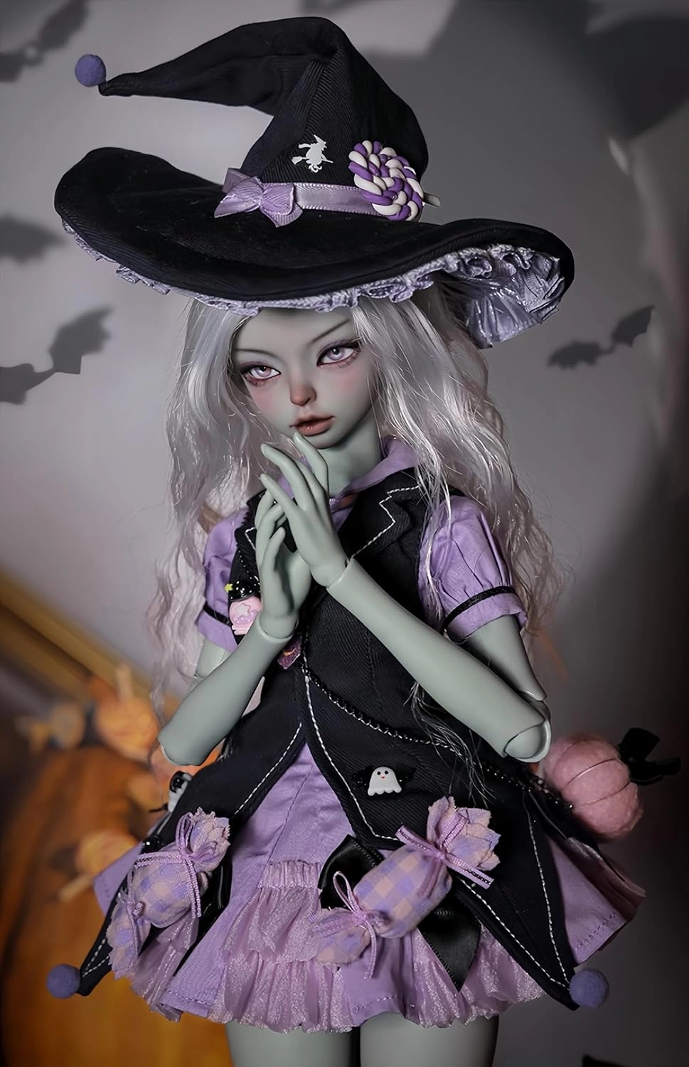 1/4 Bjd Doll Fashion Anime Ball Jointed Dolls Resin Action Figure Handmade Makeup, Gifts Fashionable Doll (J)