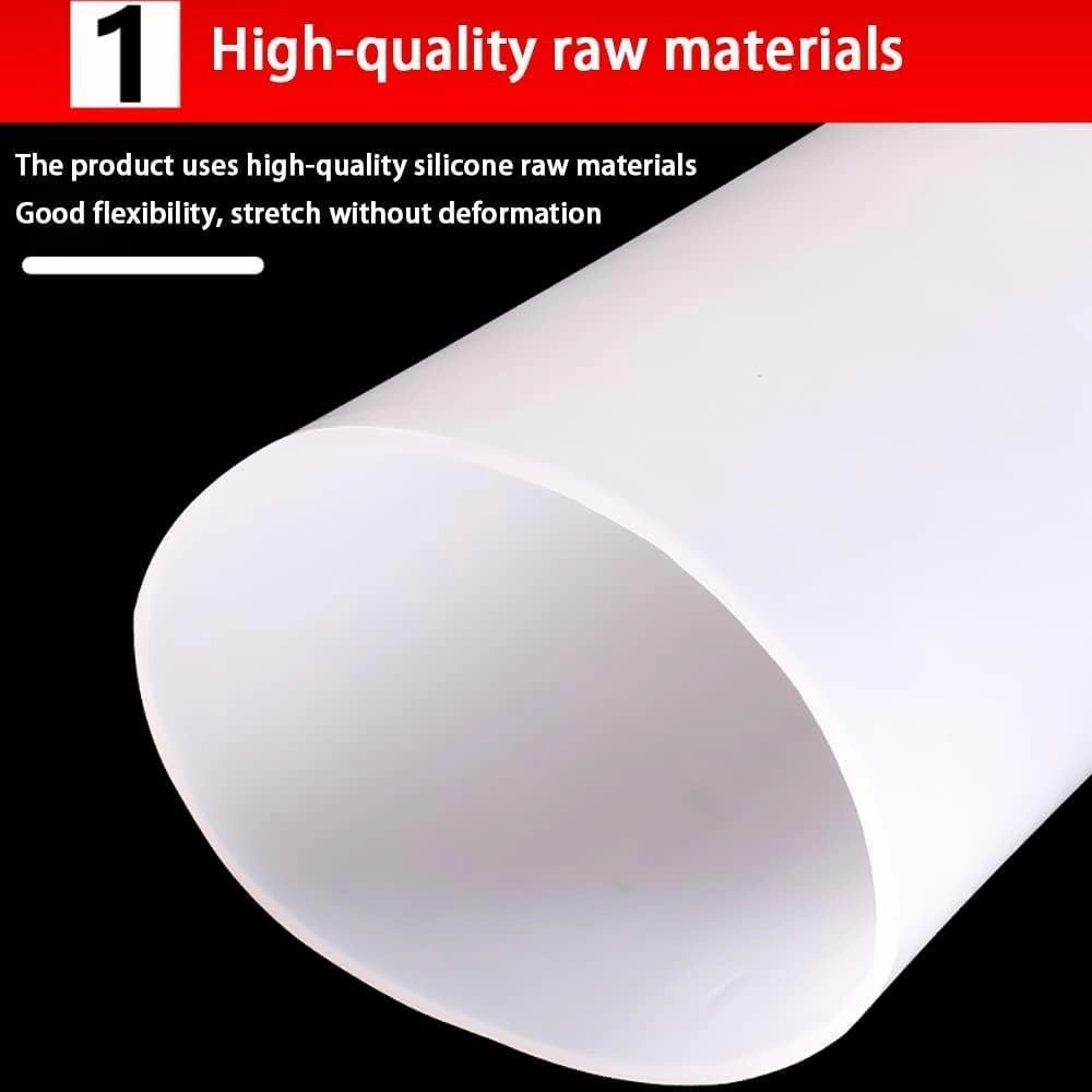 1M/3.28Ft Flexible Silicone Tubing - High Temperature Resistant Rubber Hose for Liquid Transfer, Pumping, and Irrigation(55mm*59mm)