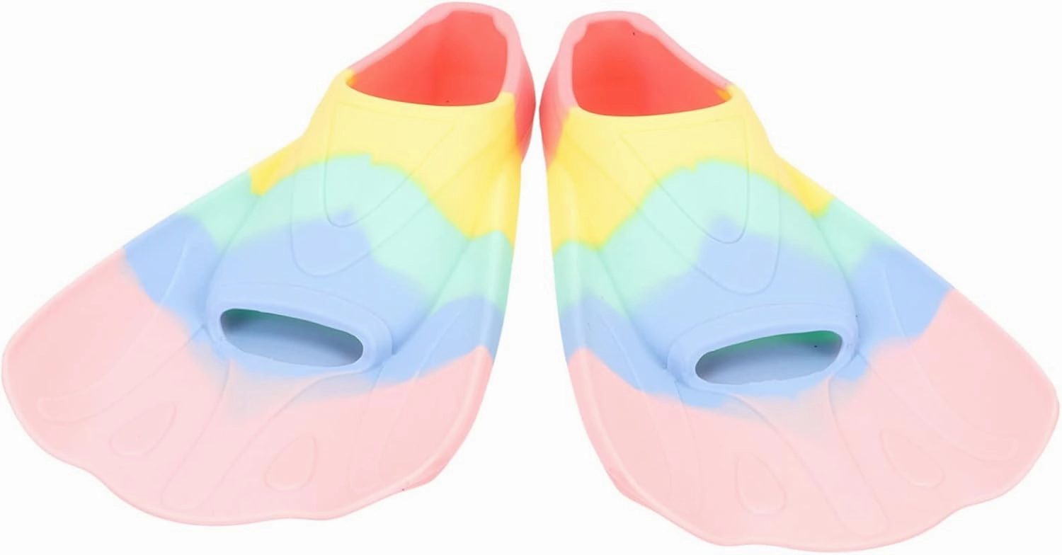 1Pair Swimming Training Fins Flexible Blades Flippers for Comfortable and Lightweight for Sea Pool Activities for Boys