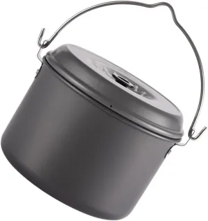 1Pc Camping Cookware Portable Person Outdoor Cooking Pot with Handle Non Stick Design for Hiking Backpacking Picnics and Camping Trips