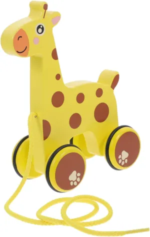 1pc Giraffe Pull for Dragging Wheel Interactive Traction for Stimulates Imagination and Coordination Fun for Early Learning