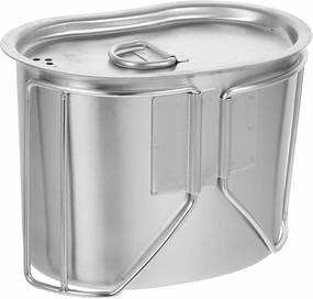 1Pc Portable Cooking Pot for Camping Lightweight Stainless Steel Outdoor Lunch Box for Bbq Backpacking Hiking and Fishing Easy to Clean and Durable Design