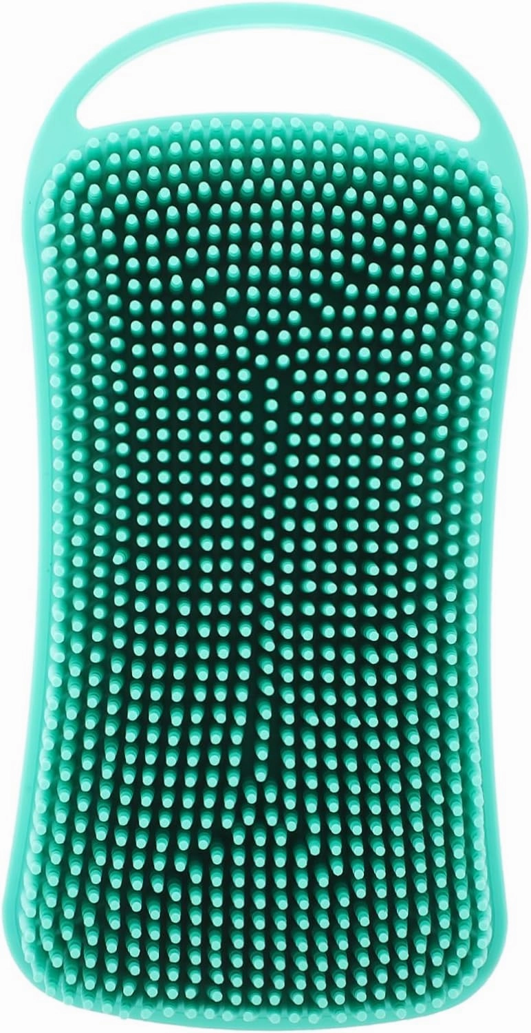 1Pc Silicone Bath Scrubber Brush Soft Massage Tool for Body and Scalp Cleaning Compact for for Home and Pool Use Promotes and Quick Drying