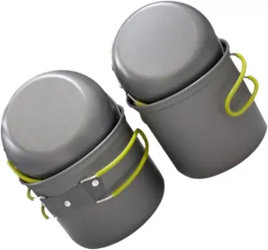 1set Portable Oxide Camping Cookware Multi-Purpose Pot Lid for Hiking Picnics and Outdoor Cooking for People
