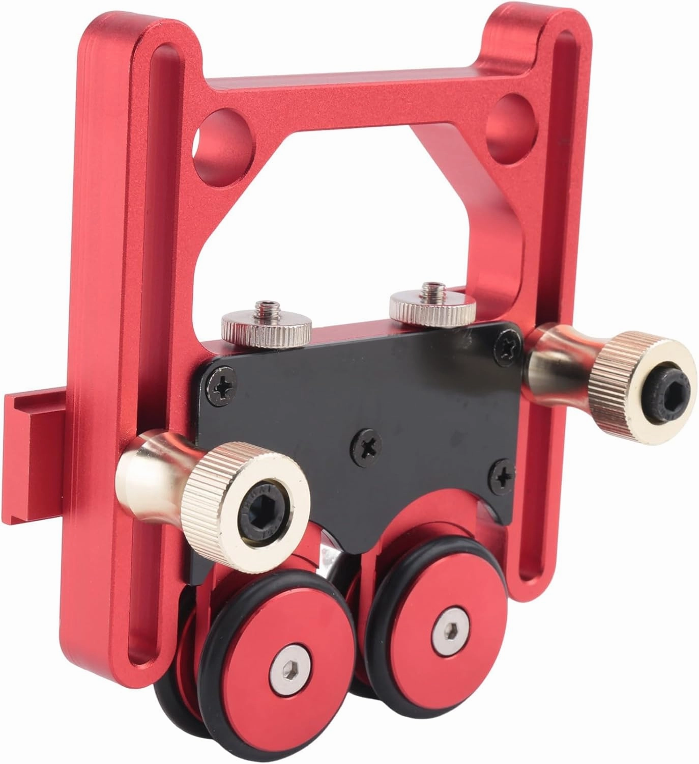 1Set Adjustable Stock Guides Roller Guides Board Multi-Purpose Clear-Cut Anti Rebound Safety Pushing Auxiliary Tool Red