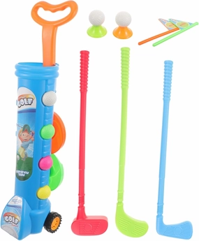 1set Boy Girl Golf Toy and Putting Mat Lightweight Outdoor Sports for Boy Girl Promotes Physical Activity and Coordination for Ages and up