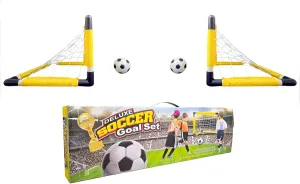 2-Pack Kids Soccer Complete Goal Set with Ball, Pump & Net – Backyard Outdoor Sports Toy for Toddlers & Children