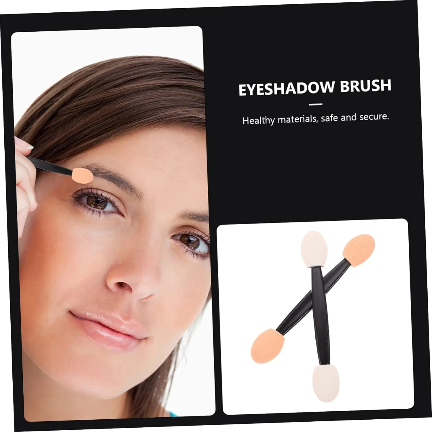 200pcs Double-end Eyeshadow Applicators Makeup Tools Soft Sponge Tips for Eye Makeup Eyeliner and Eyebrow for Beginners and Professionals