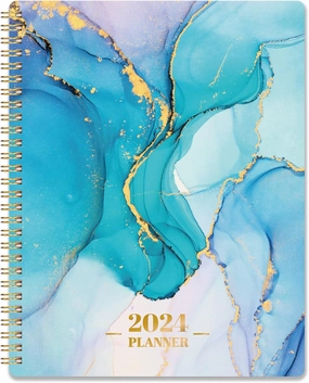 2024 Planner - 2024 Planner Weekly and Monthly from Jan.2024- Dec.2024, 7.5" x 9.5", 2024 Calendar 12 Month with Thick Paper, 2024 Weekly Planner Spiral Bound