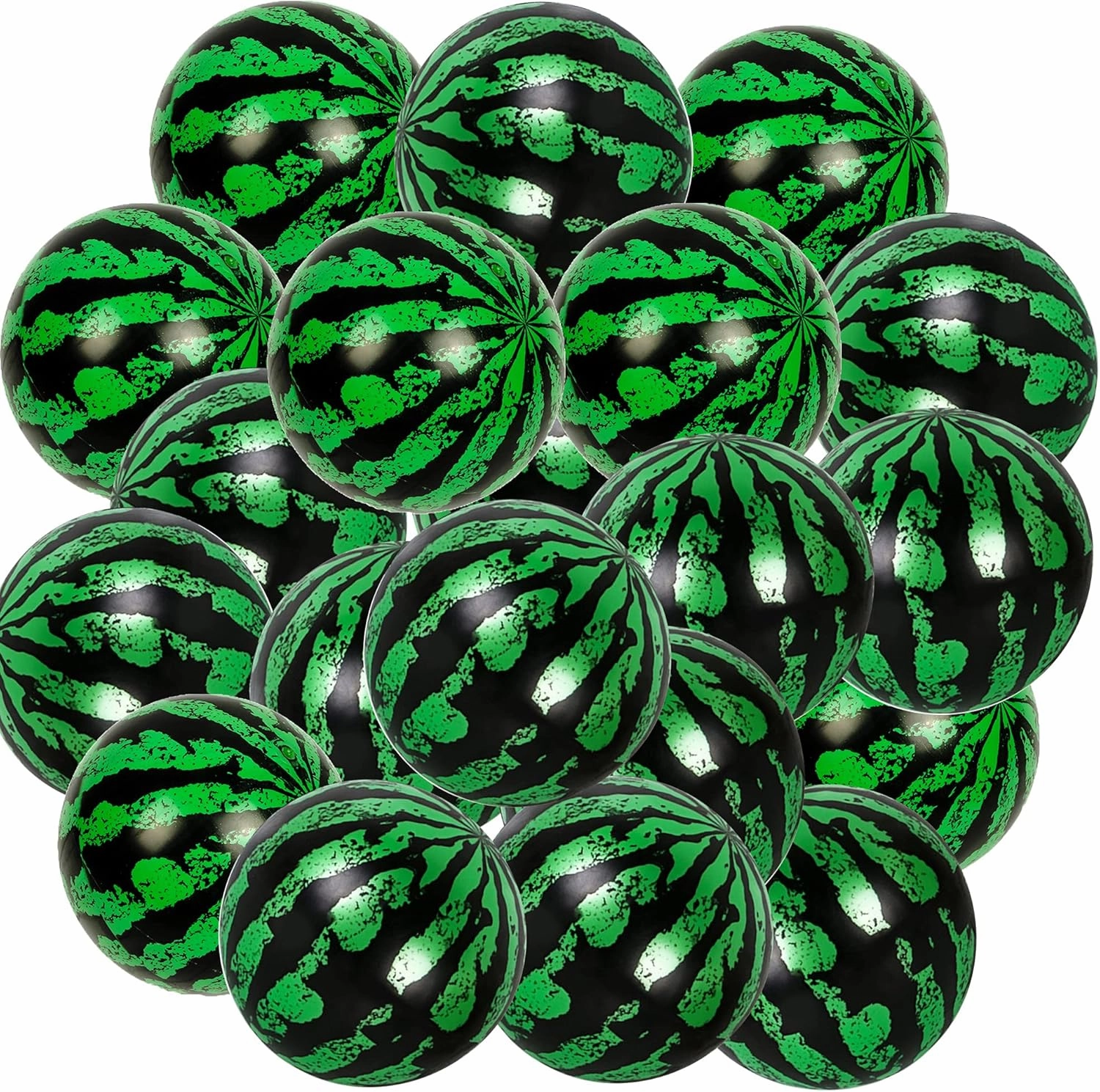 20 Pieces Watermelon Inflatable Ball Watermelon Beach Ball Swimming Pool Float Beach Ball for Summer Beach Party Supplies