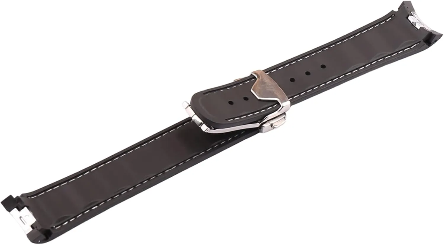 20mm Rubber Silicone Replacement Watch Band for Omega Seamaster 300 AT150 Aqua Terra 8900 Steel Buckle Series Watch Strap