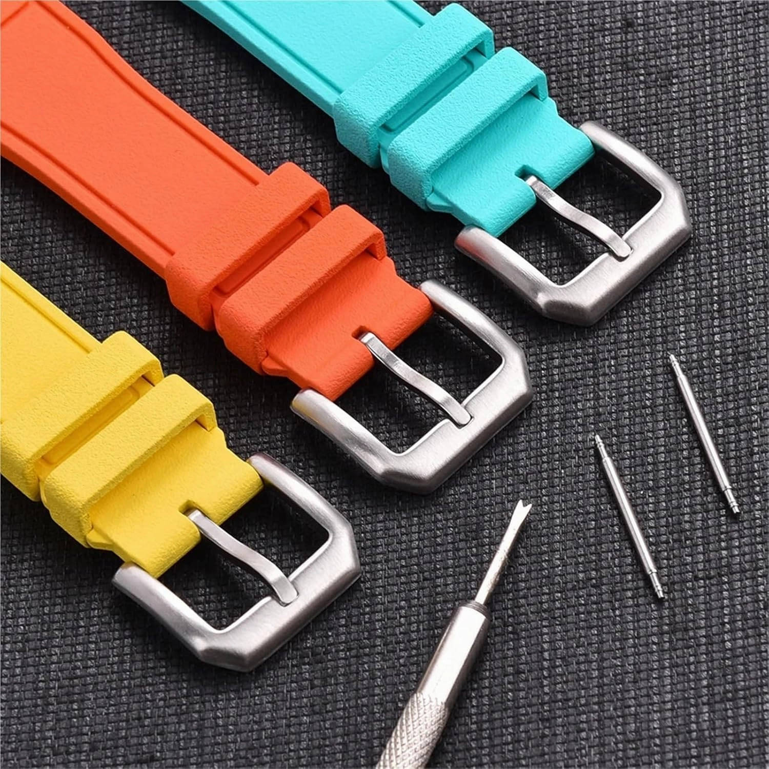20mm 21mm 22mm Watch Strap Rubber Silicone Diving Quick Release Watchbands Men Women Stainless Steel Buckle