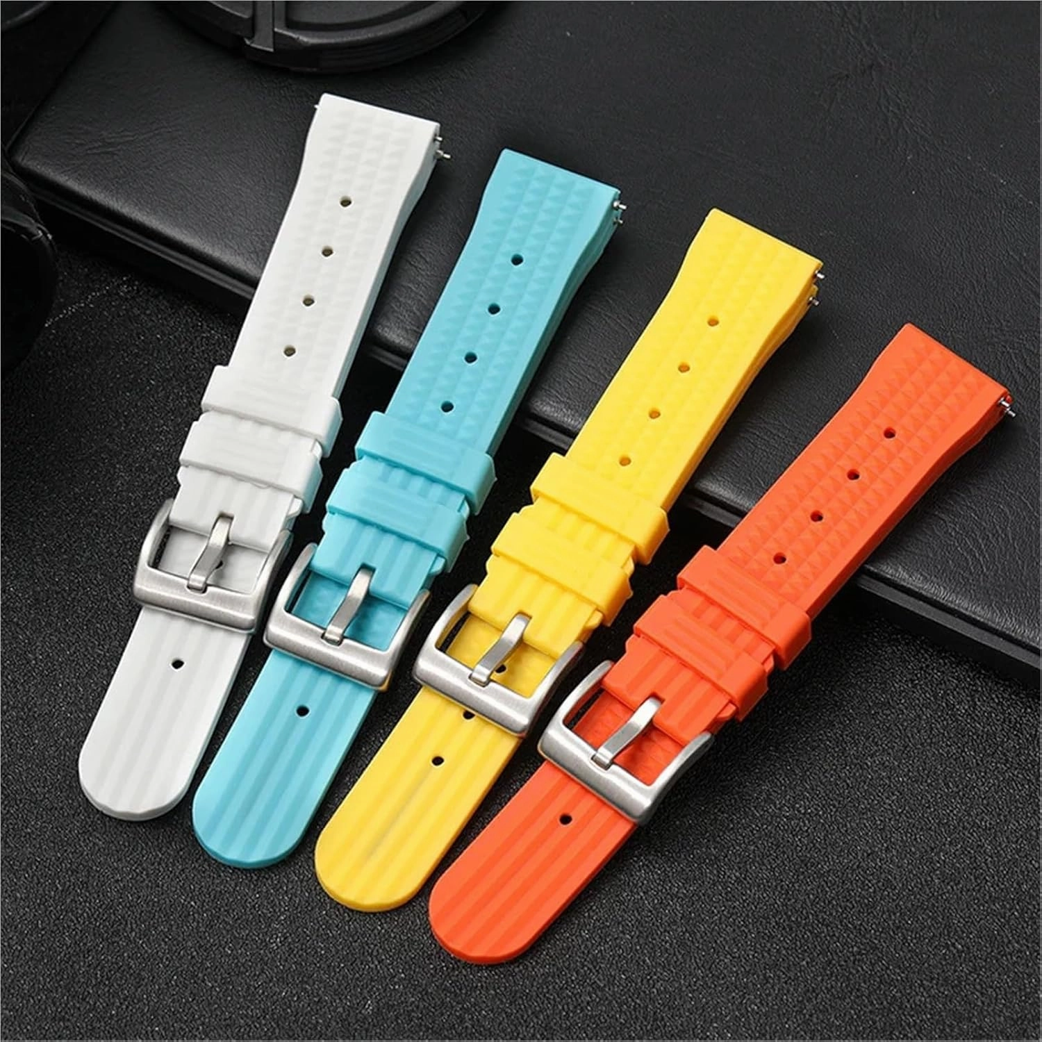 20mm Rubber Watch Band 22mm Universal Quick Replacement Rubber Watchband Strap Watch Accessories