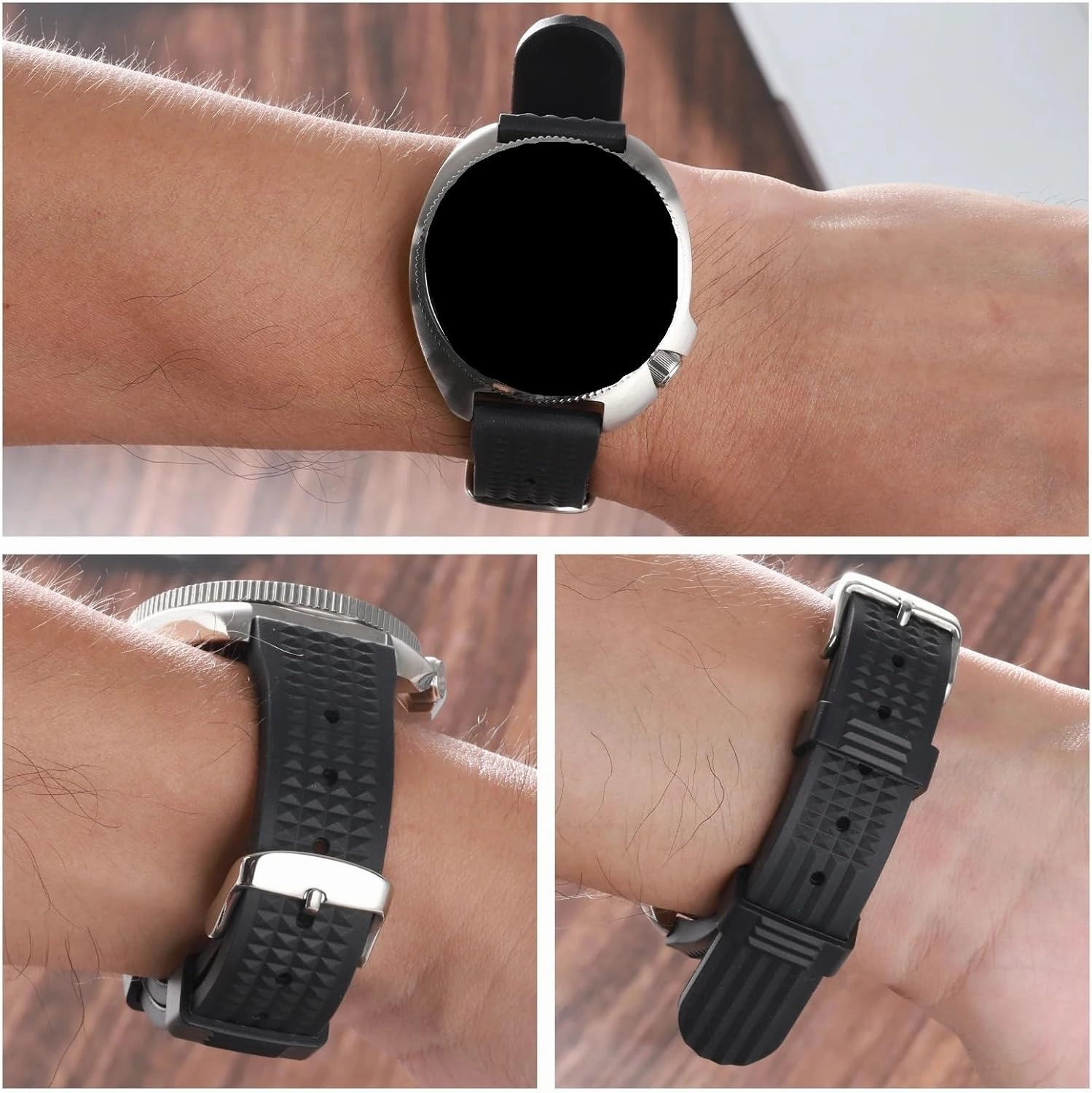 20mm Rubber Watch Band 22mm Universal Quick Replacement Rubber Watchband Strap Watch Accessories