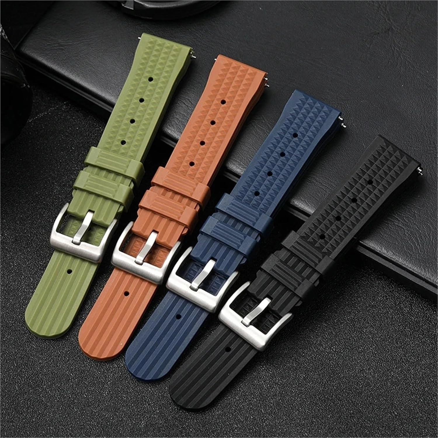 20mm Rubber Watch Band 22mm Universal Quick Replacement Rubber Watchband Strap Watch Accessories