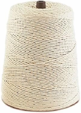 24BTWC, 24 2Lbs Butcher Twine on a Cone, Smoked Meat Poultry Ham Netting, Butcher's Wrapping Net, Meat Tying Roll