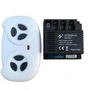 2.4G Bluetooth Remote Control and JR1958RX-2S Receiver Kit Kids Powered Ride On Car,Controller Control Box Accessories for Children Electric Ride On Car Replacement Parts
