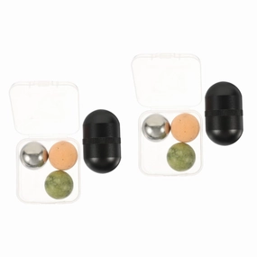 2 Sets Facial Roller Jade Globe Massager Jade-ball Roller Massager Face Care Tool Facial Massage Tool