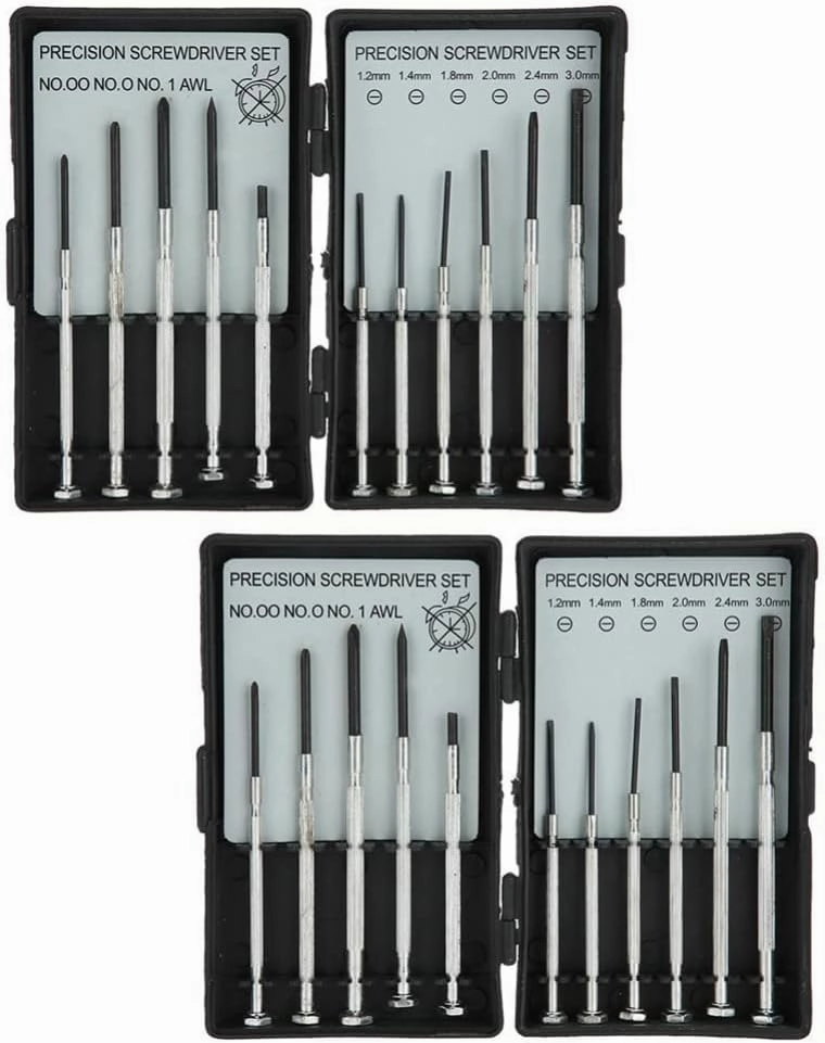 2sets Mini Watch Repair Tool Precision Screwdriver for Household Maintenance Multi-Purpose Small Screwdriver for Watches Eyeglasses Electronics and Jewelry Repair