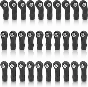 30pcs Link Rod End M4 Ball Joint Head for RC Crawler Car M4 Link Linkage Rod End Width Balls Joint Head Set ForTraxxasTRX‑4 1/10 RC Car Crawlers Link Ball Head RC Car Ball End RC Rod Ends