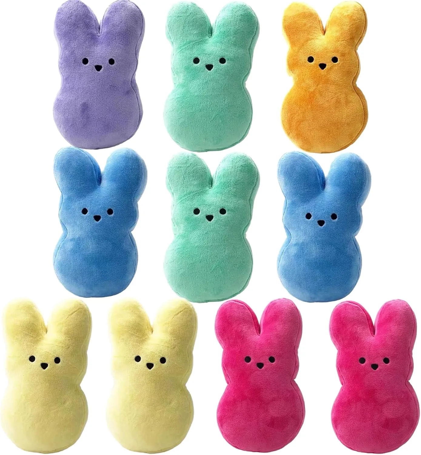 36Pcs Easter Bunny Stuffed Animal, Cute Animal Carrot Peep Bunny Doll, Easter Basket Stuffers, Rabbits Animal Easter Bunny Plush Doll Toy Desktop Sofa Decor