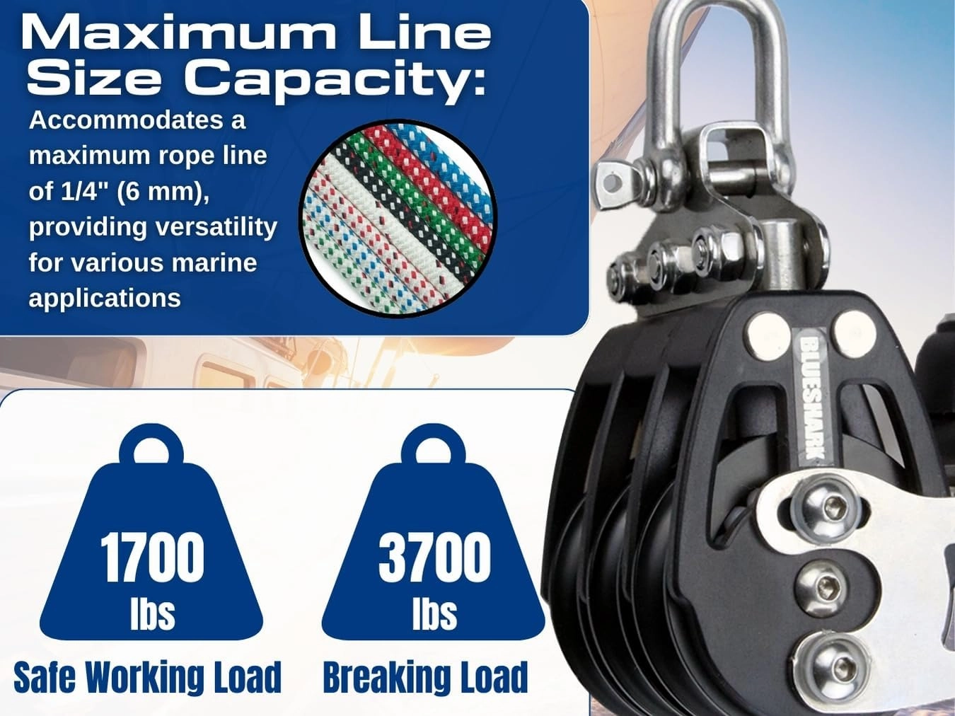 38mm Aluminum Sailing Blocks Choose Style and Quantity