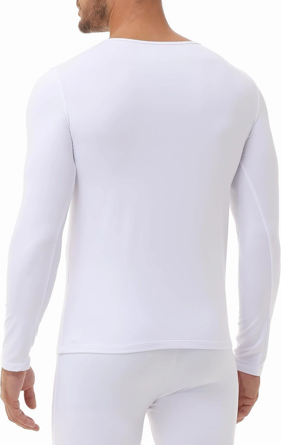 3 Pack Long Sleeve Thermal Shirts for Men Fleece Lined Soft Underwear Cold Weather Warm Base Layer Winter Pajama Tops