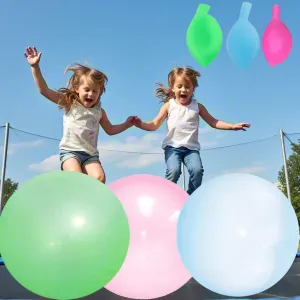 3pcs Giant Bubble Ball Inflatable Jelly Balloon Ball Water Balloons Large Beach Balls Indoor Outdoor Pool Toys 36" (3pcs)