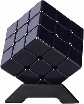 3x3 Metal Magic Cube Black Puzzle Cube Toy Gift for Kids and Adults