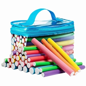 42-Pack Salon Heatless Flexible Hair Rollers Curlers 7" Soft Foam Flexi Twist Curling Rods For Short Long Hair Styling Tools