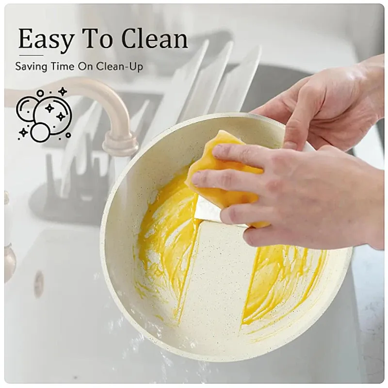 5-Piece Non-Stick Cookware Set – Home Kitchen Cooking Pot Set