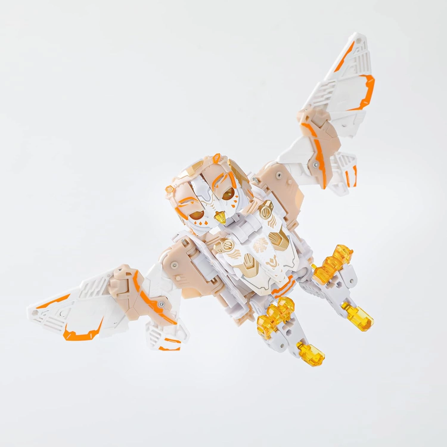 52TOYS BEASTBOX BB-41 WHITENOISE Owl Deformation Toys Action Figure, 2/8.86inch 2 in 1 Collectible Deformation Boy Toys for Party Birthday Gifts, Ages 15 and Up