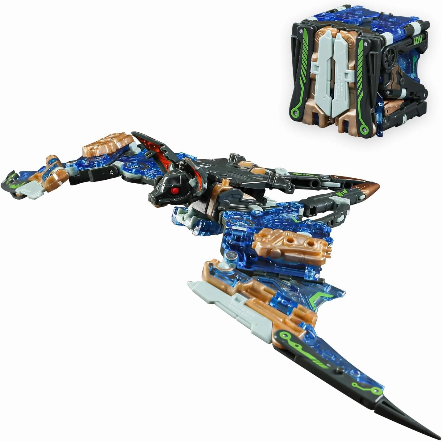 52TOYS Beastbox BB-64 Radioheadar Deformation Toys Action Figure, Converting Toys in Mecha and Cube, Perfect Birthday Party Gift for Teens and Adults, Based on Bat