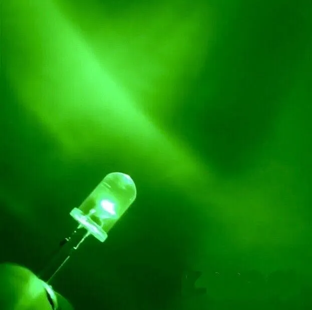5mm 100pcs Green LED Flicker Flame Diodes  DIY Candle Light Emitting Diodes
