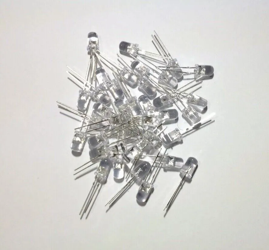 5mm 100PCS True Flame 1800-2000K LED Flicker Flame Candle Light Emitting Diodes
