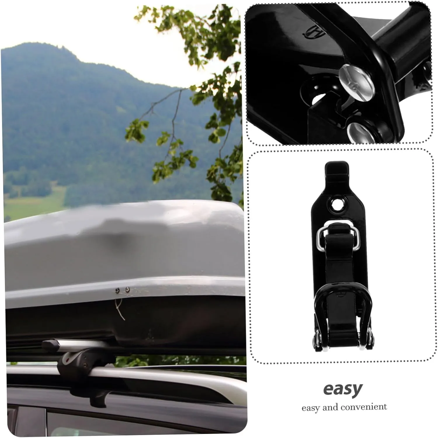 5sets 2pcs Car Mounting Rack Clamp Metal Shovel Holder for Roof Rack Sturdy Tool Stability and Stylish Design and Car Accessories for Organizing Workspace 2pcs*5