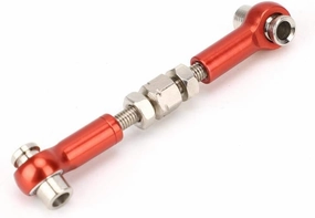 6PCS RC Adjustable Servo Links Tie Rod Set Fit for HSP/Redcat ZD Racing/Hpi/LRP/Wltoys, 1/12 & 1/10 Drift Car Truck Buggy(Red)