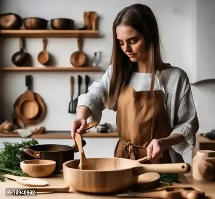 7 pcs Multispace Handicrafts Wooden Serving and Cooking Spoons