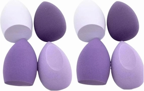 8 PCS Makeup Puff Sponge Cosmetics Powder Puff Foundation Make-up for Women Blender Makeup Tool Set(Purple 8 PCS(no Box))
