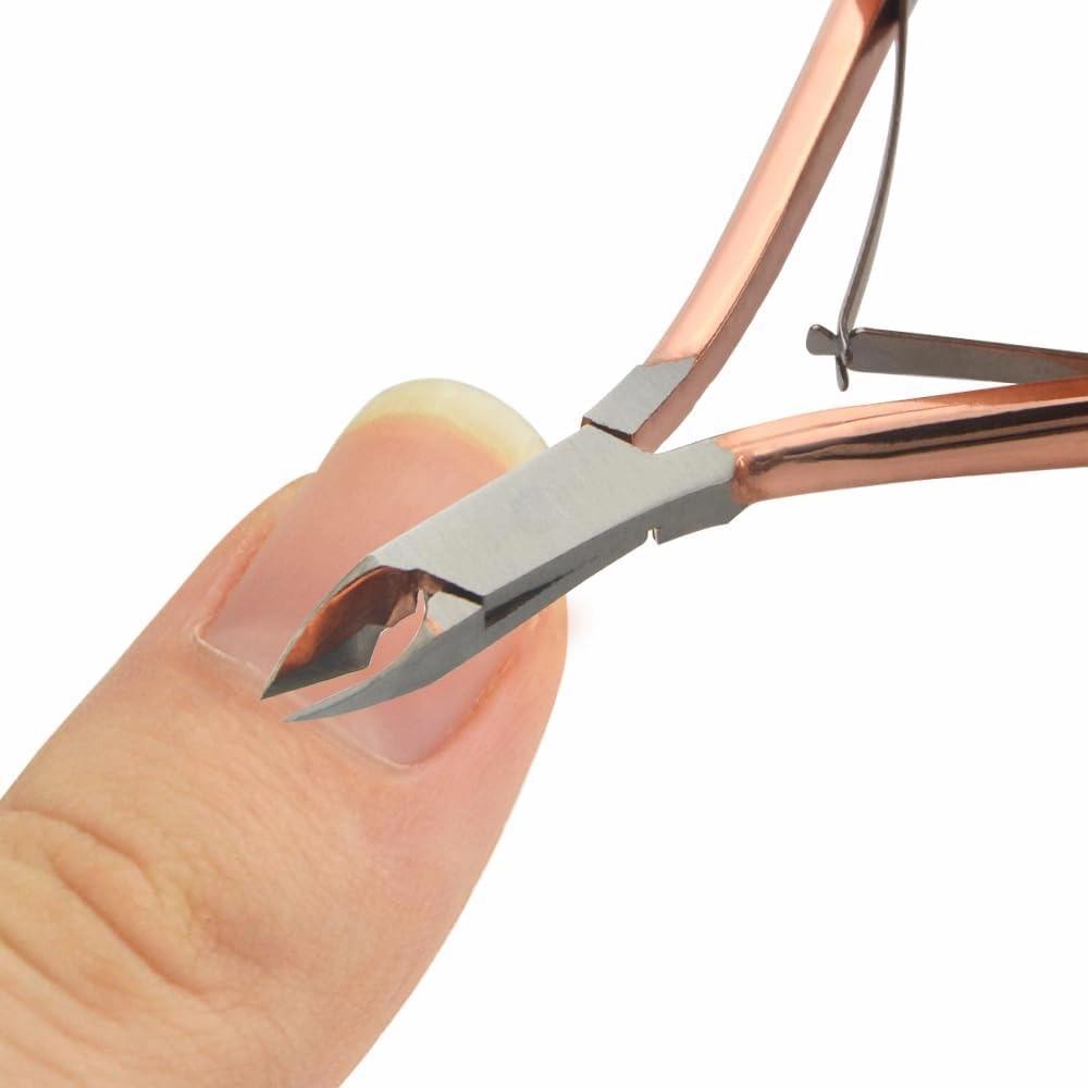 8Pieces Cuticle Trimmer Cuticle Nipper Cuticle Remover Cuticle Cutter Stainless Steel Cuticle Cutter Clipper Nail Tools for Fingernails and Toenails (Rose)